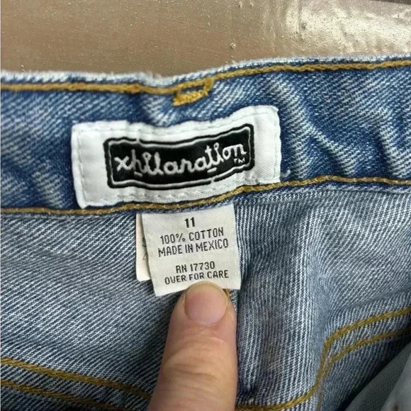 90s xhilaration flared ombre jeans, junior size 11 - Picture 3 of 5